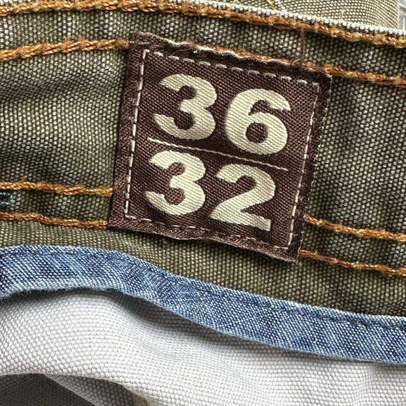 RedHead Men Green Flat Front Dark Wash Chino Pant Size 36 x 32 - Picture 13 of 14